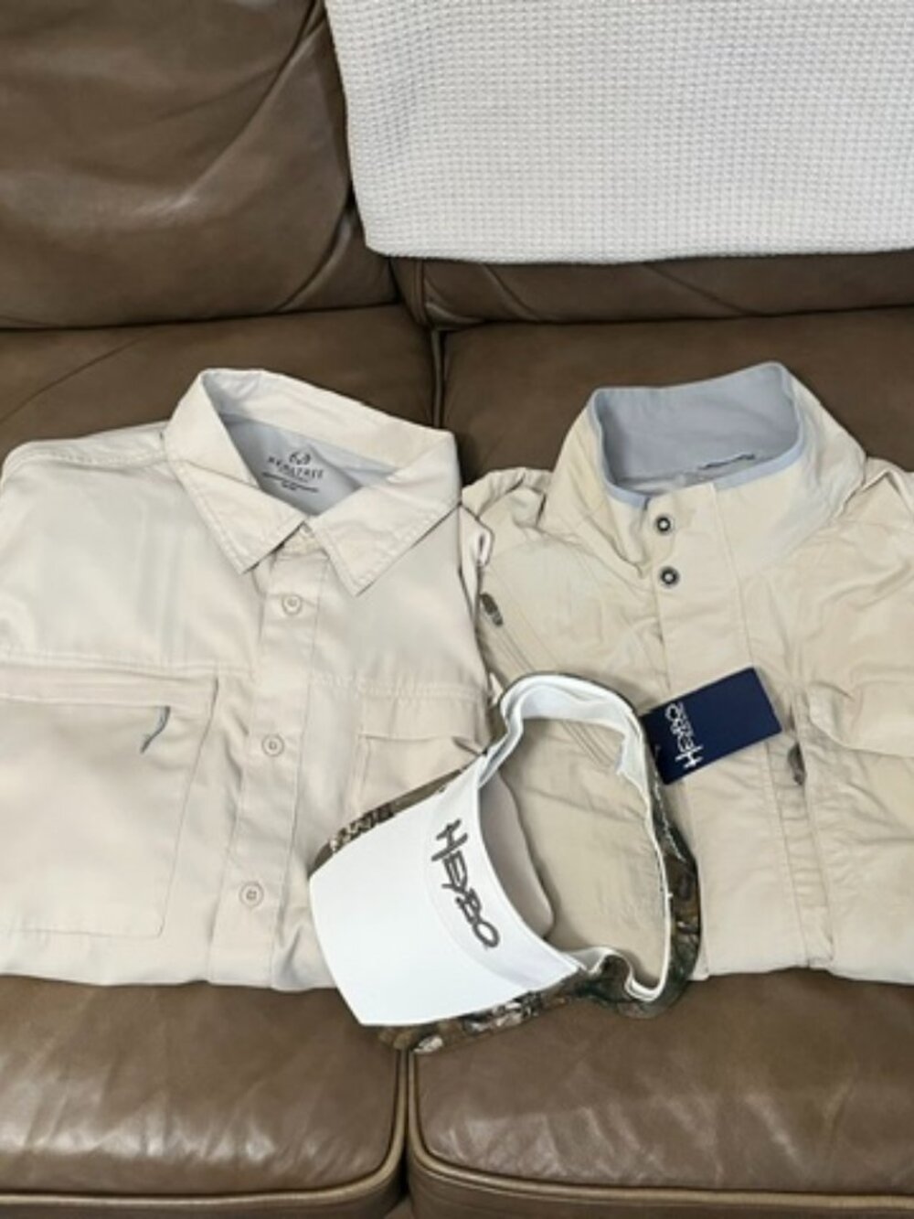 Fishing Shirt, Vest & Visor Lot